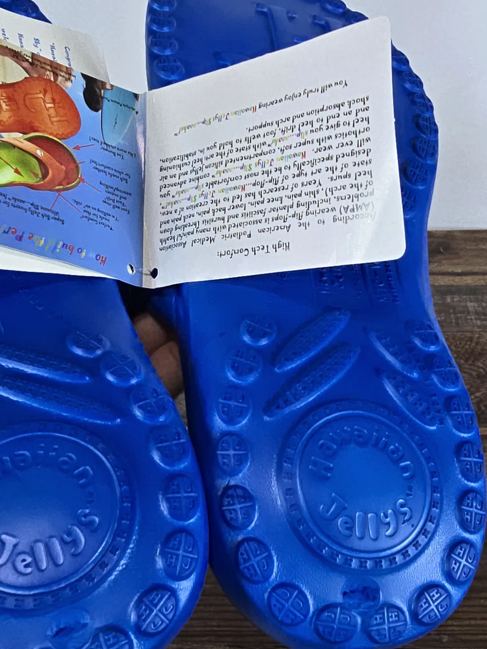 Men's Blue Sporty Flip Flop Sandals Size 9
